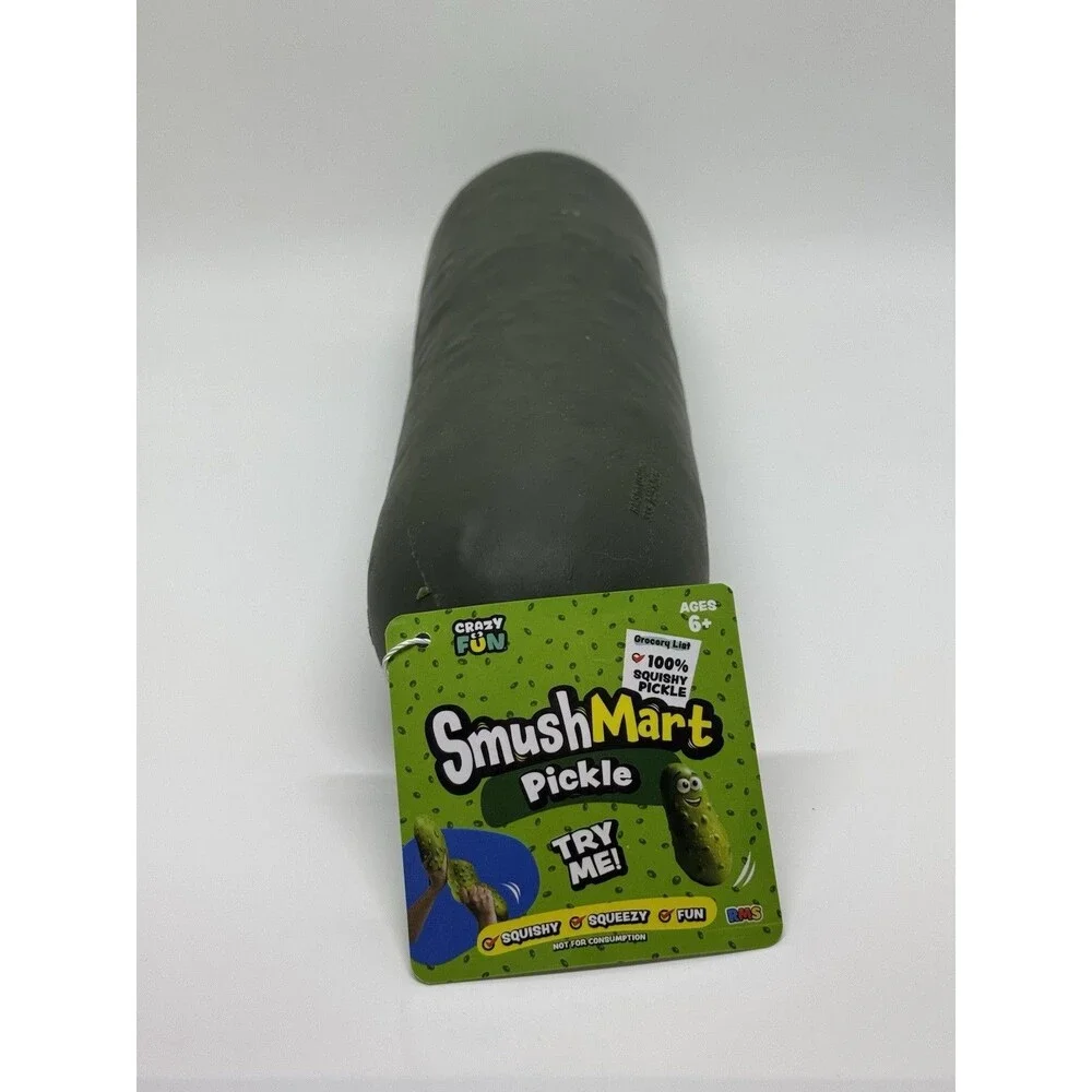 Squishy Pickle Jumbo Smushmart Toys Viral Tik Tok Sensory Fidget Large NEW